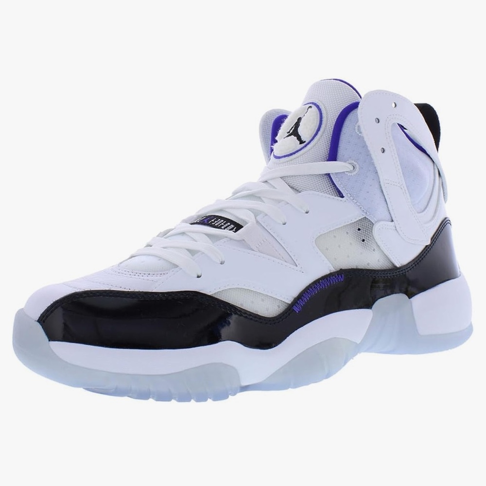 White and Black Jordan Sneakers